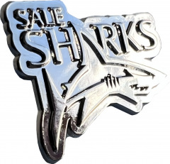  sharks logo pin badge 