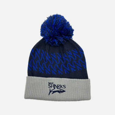 SHARK M22 POM POM BEANIE NAV/ROY